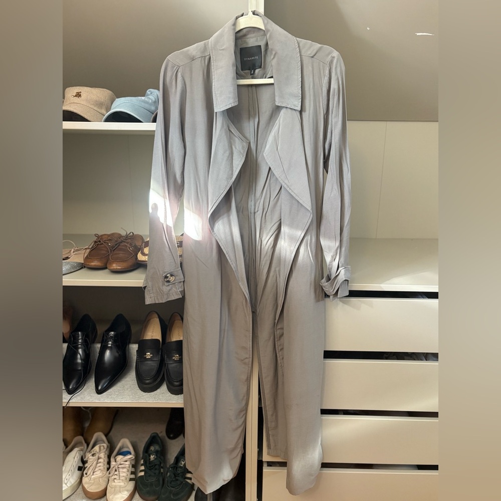 Dynamite olive green jacket with front lapels, M